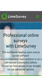 Mobile Screenshot of limesurvey.org